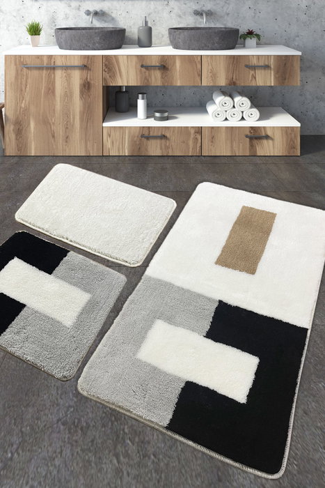 Mijölnir Roin Juego de Alfombrillas de Baño de Acrílico Multicolor